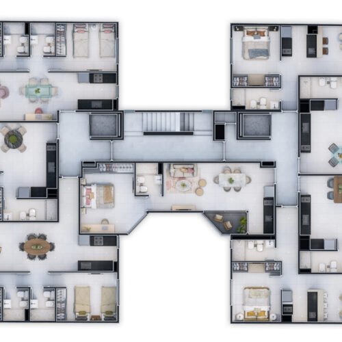 PLANTA EQUIPADA COMPLETA PLANTA EQUIPADA COMPLETA